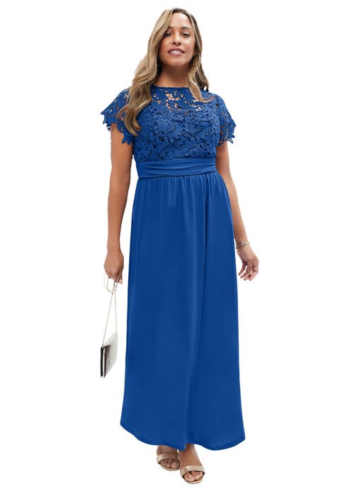Lace Maxi Dress (Plus Available)
