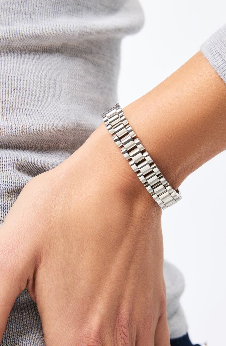 Ana Luisa Ora Watchstrap Bracelet, Alternate, color, Silver