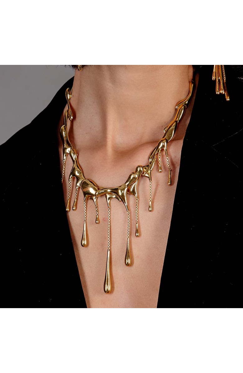 Lucy Quartermaine Multi Drop Necklace, Alternate, color, Gold