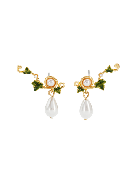 Ivy & Pearl Climber Earrings