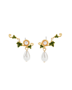 Fable England Ivy & Pearl Climber Earrings
