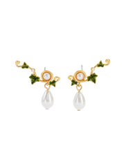 Fable England Ivy & Pearl Climber Earrings