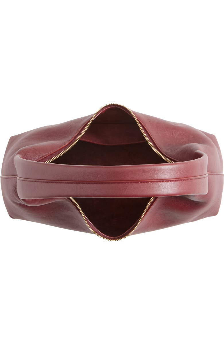 Mansur Gavriel Candy Baguette Leather Shoulder Bag, Alternate, color, Oxblood