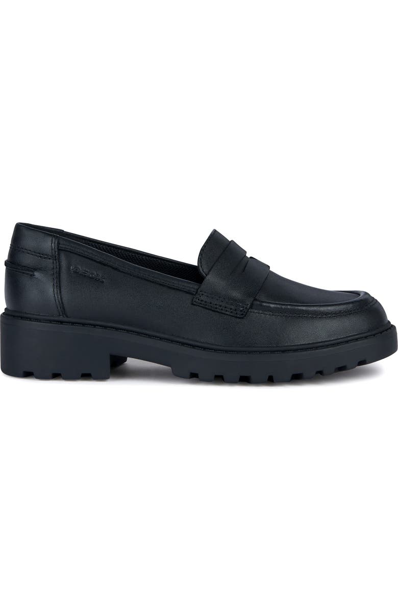 Geox Kids' Casey Penny Loafer, Alternate, color, Black
