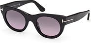 TOM FORD Marine 50mm Gradient Round Sunglasses
