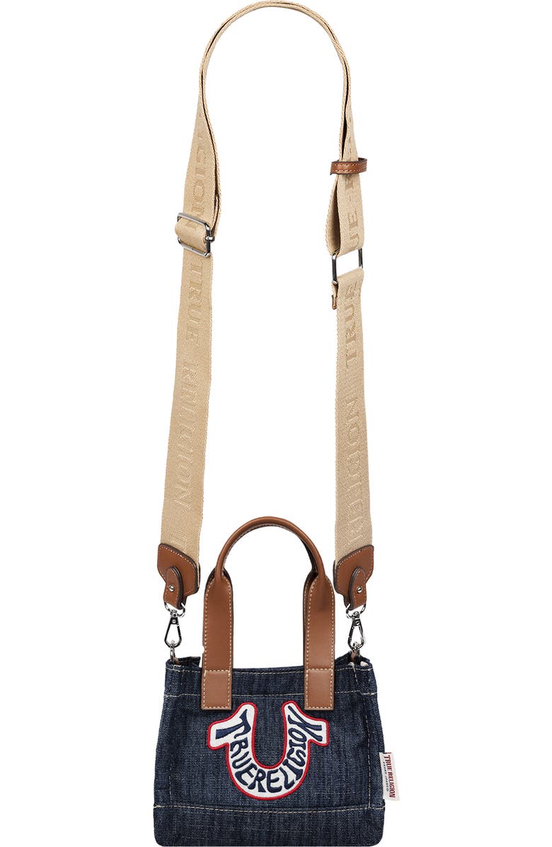 True Religion Retro Horseshoe Crossbody Bag, Alternate, color, Dark Denim