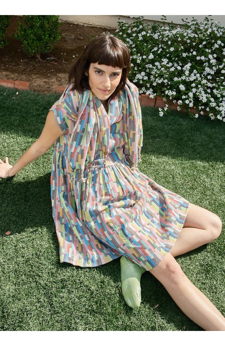 Ace & Jig Alto Souble-sided Scarf with Tassels, Alternate, color, Trivia