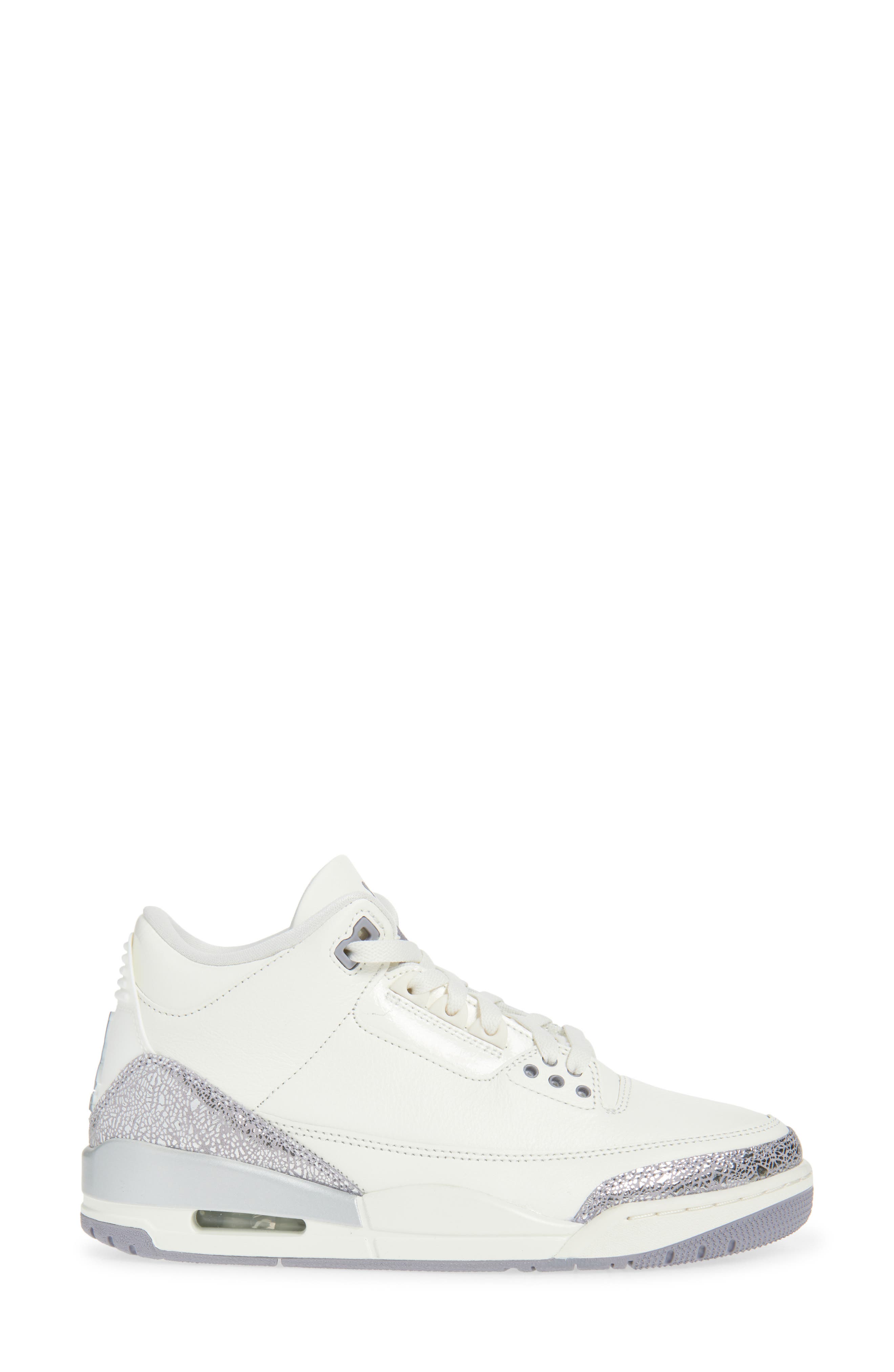 Jordan Air Jordan 3 Retro Basketball Sneaker, Alternate, color, Sail/ Cement Grey/ Silver