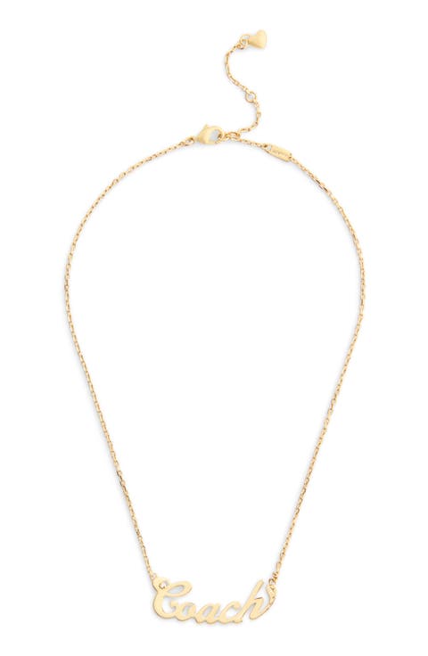 Logo Pendant Necklace