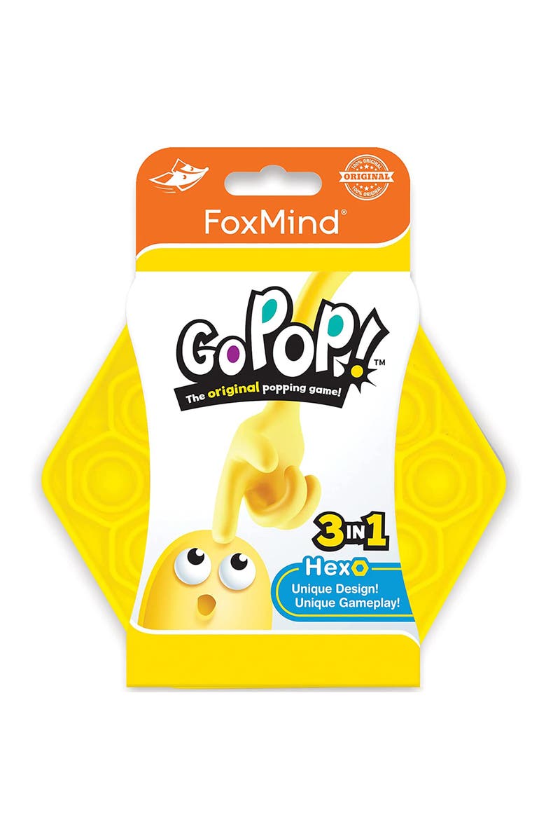 FoxMind Games Go Pop! Hexo, The Original and Ingenious Tactile Game, Main, color, Multicolored
