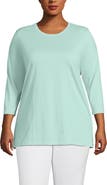 Lands' End 3/4 Sleeve Cotton Supima Tunic