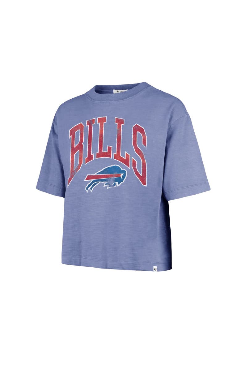 '47 Women's '47  Royal Buffalo Bills Cropped Mindi Slub T-Shirt, Alternate, color, Royal