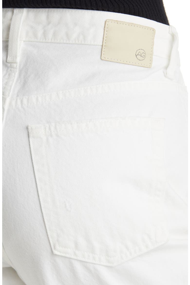 Knoxx Distressed High Waist Boyfriend Jeans, Alternate, color, AUTHENTIC WHITE