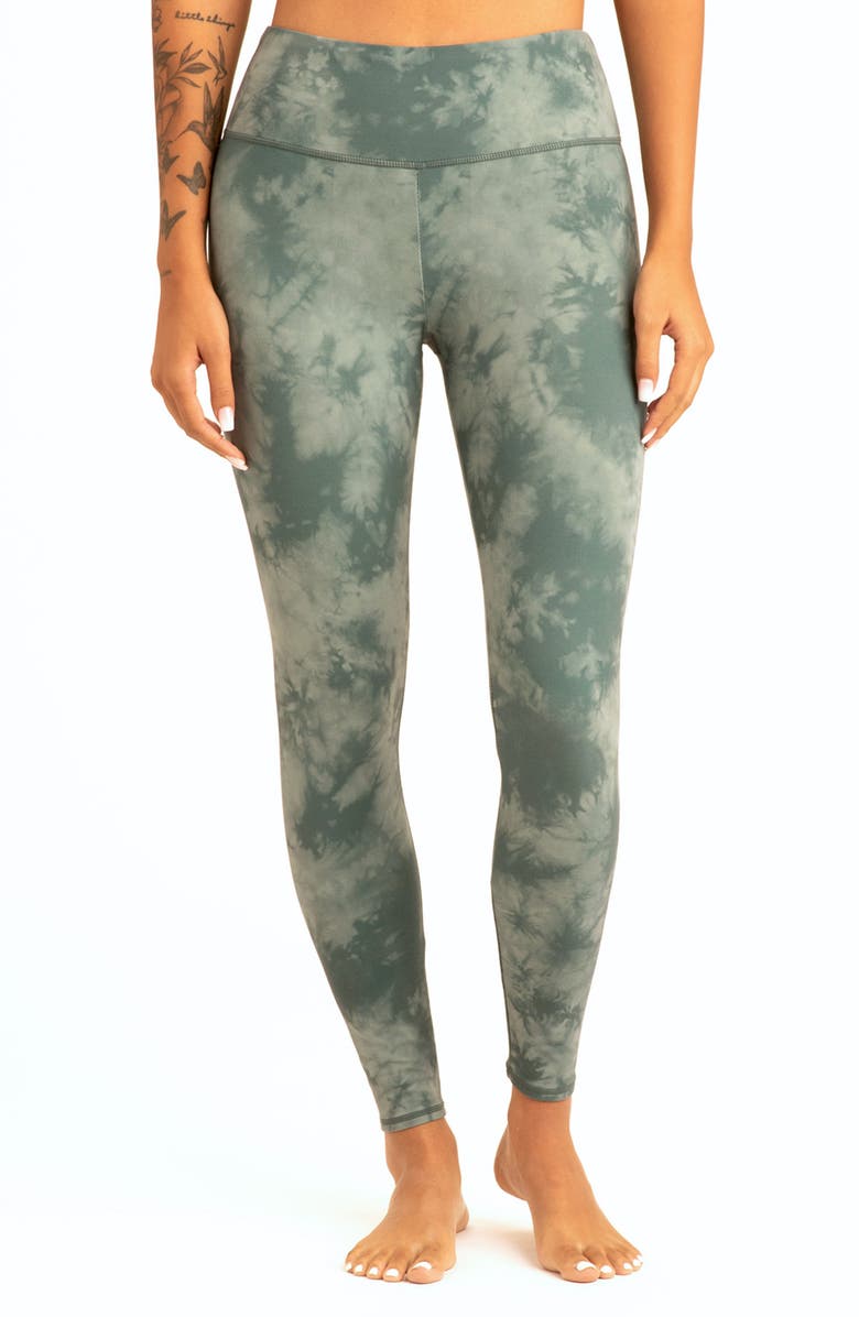 Threads 4 Thought Monica Ripple Tie Dye Mid Rise Leggings, Main, color, 