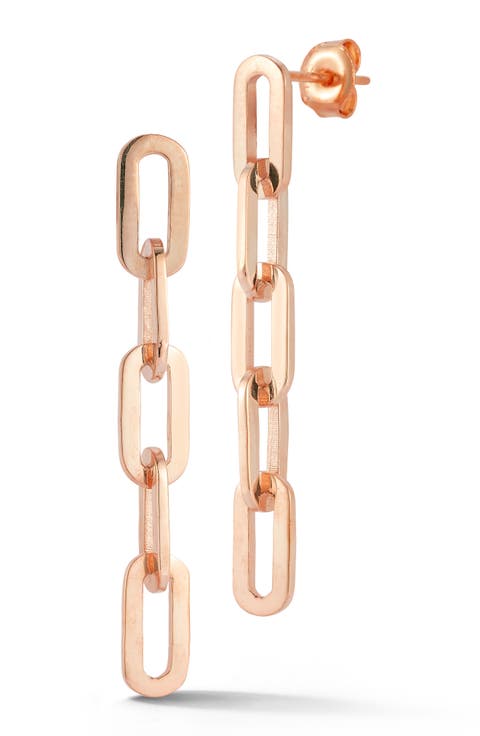 Five Link Drop Earrings