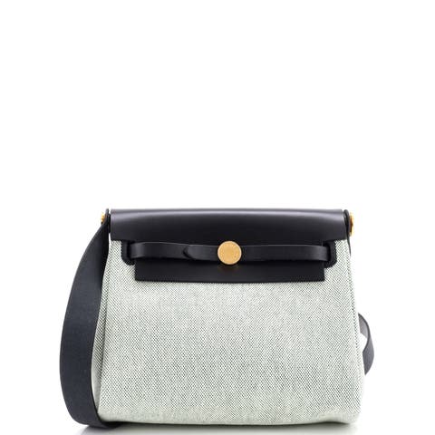 Herbag Zip Toile And Leather 20