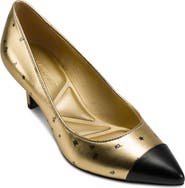KARL LAGERFELD PARIS Riz Cap Toe Pump