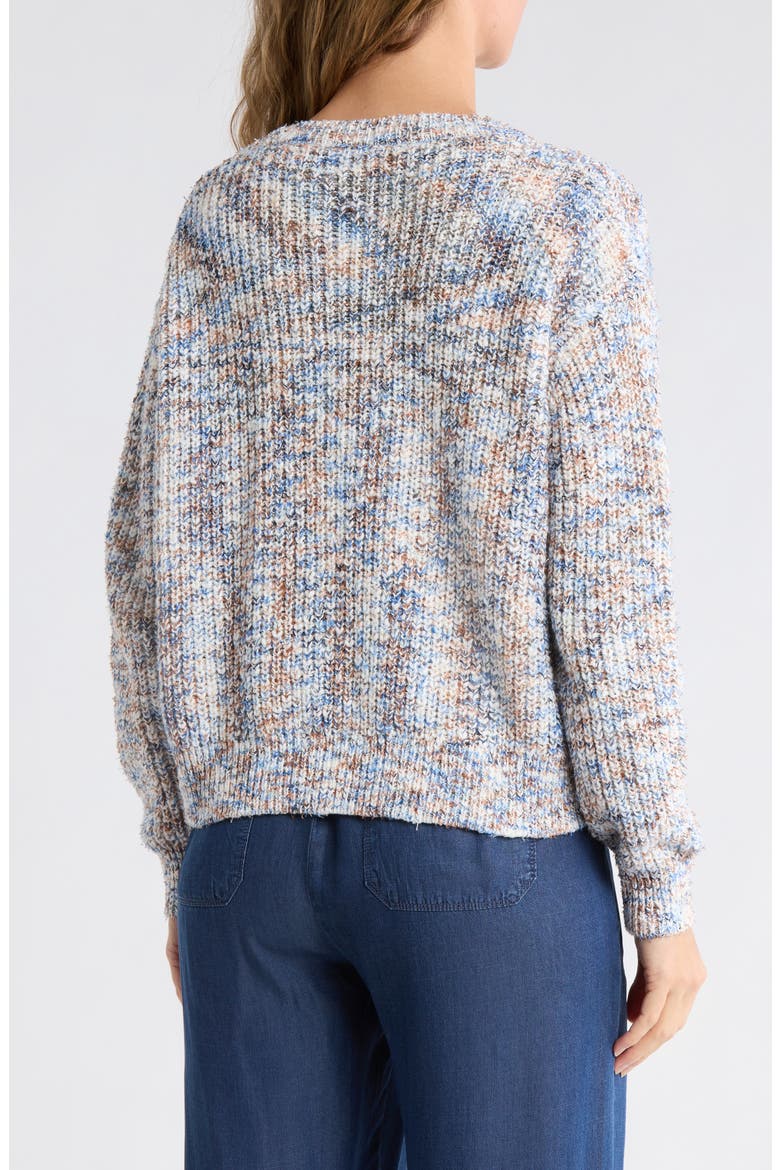 Elysees V-Neck Cardigan, Alternate, color, BLUE MARL