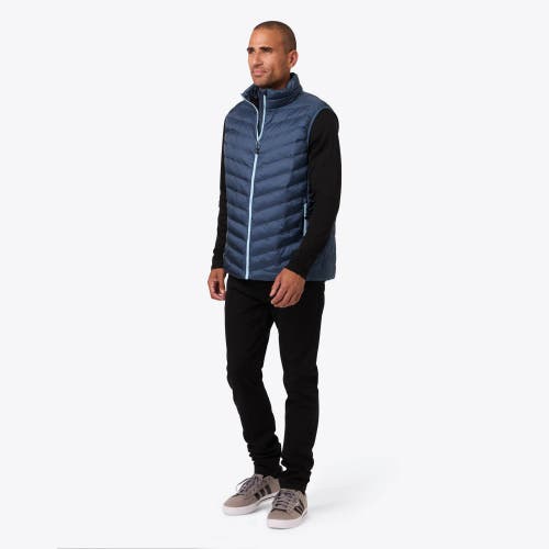 Mobile Warming Heated Puffer Vest In Blue