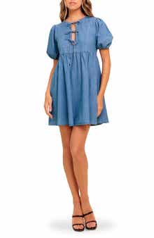 FLYING TOMATO Denim Minidress