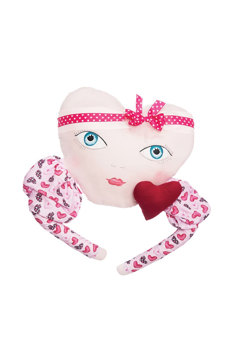 Je T'aime Valentine's Day Zombinaland Soft Collectible Figurine Doll Pillow 5" x 19", Main, color, Pink