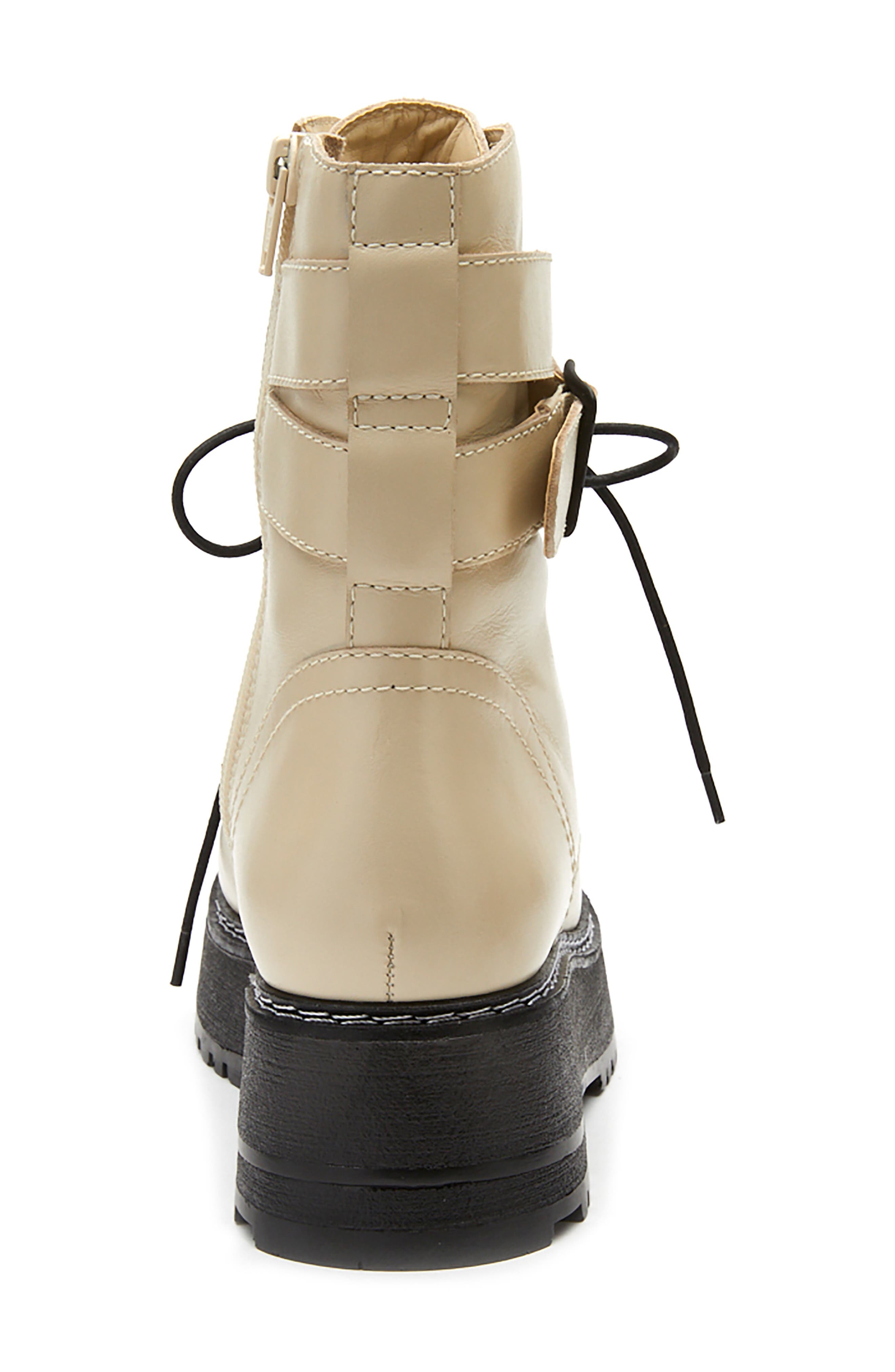 Hunter Bootie, Alternate, color, BONE LEATHER