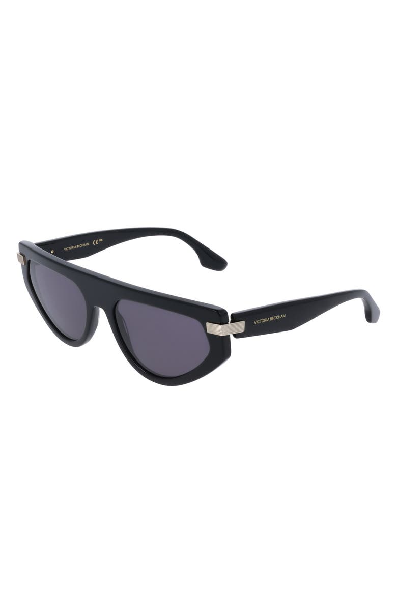 Victoria Beckham 56mm Tea Cup Sunglasses, Alternate, color, Black
