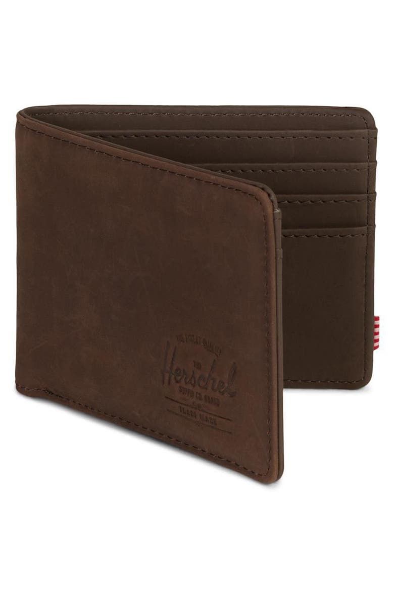 Hank Leather Wallet, Alternate, color, NUBUCK BROWN