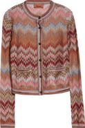 Missoni Snakeskin Pattern Chevron Cardigan