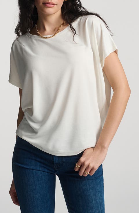 Luxe Touch Boat Neck T-Shirt