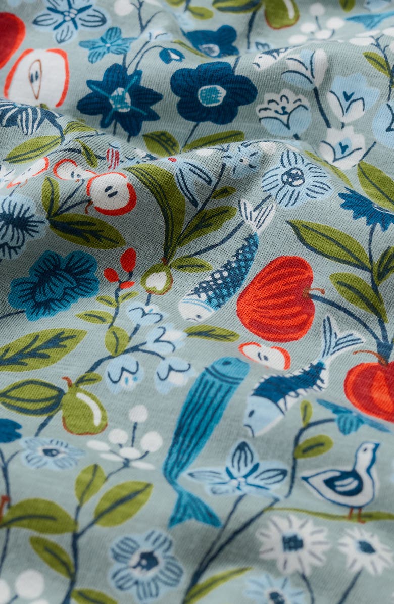 Seasalt Cornwall Moon Window Floral Organic Cotton Tunic, Alternate, color, Still Life Sea Holly