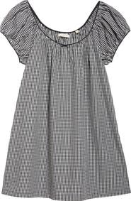 DÔEN Julia Gingham Cotton Shirt Dress
