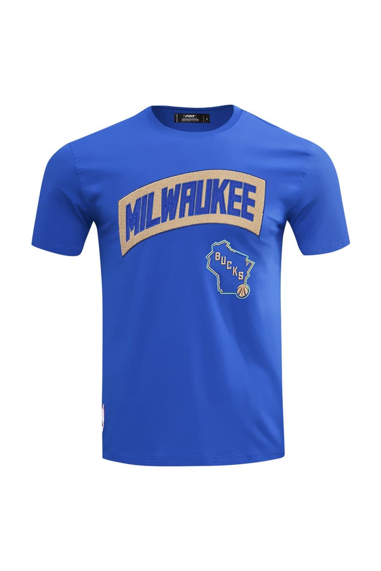 Men's Pro Standard Royal Milwaukee Bucks T-Shirt, Alternate, color, Royal