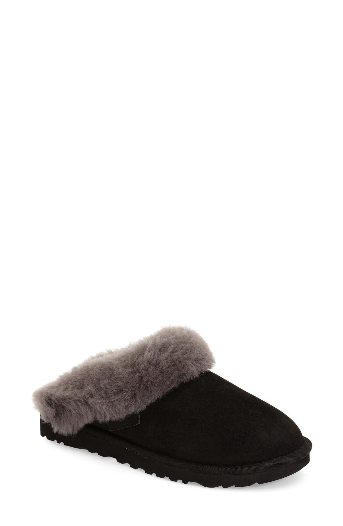 UGG<sup>®</sup> 'Cluggette' Genuine Shearling Indoor/Outdoor Slipper, Main, color, 