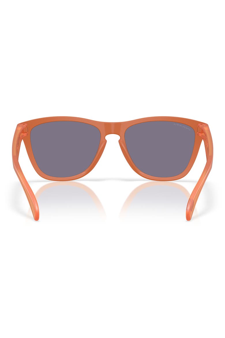 55mm Polarized Rectangular Sunglasses, Alternate, color, MATTE GINGER / PRIZM GREY