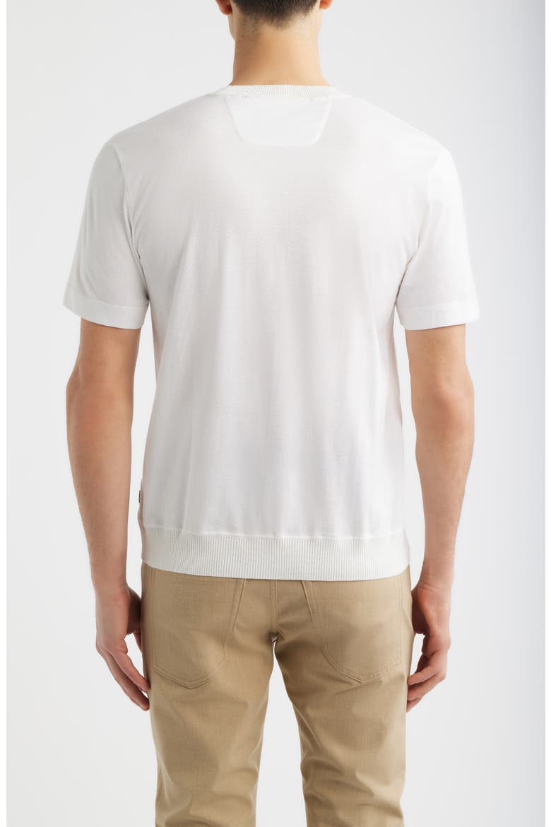 Tesar Textured Cotton & Silk T-Shirt, Alternate, color, OPEN WHITE