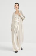 Brunello Cucinelli Sparkling net long cardigan