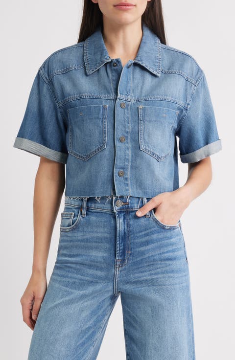 Crop Denim Shirt