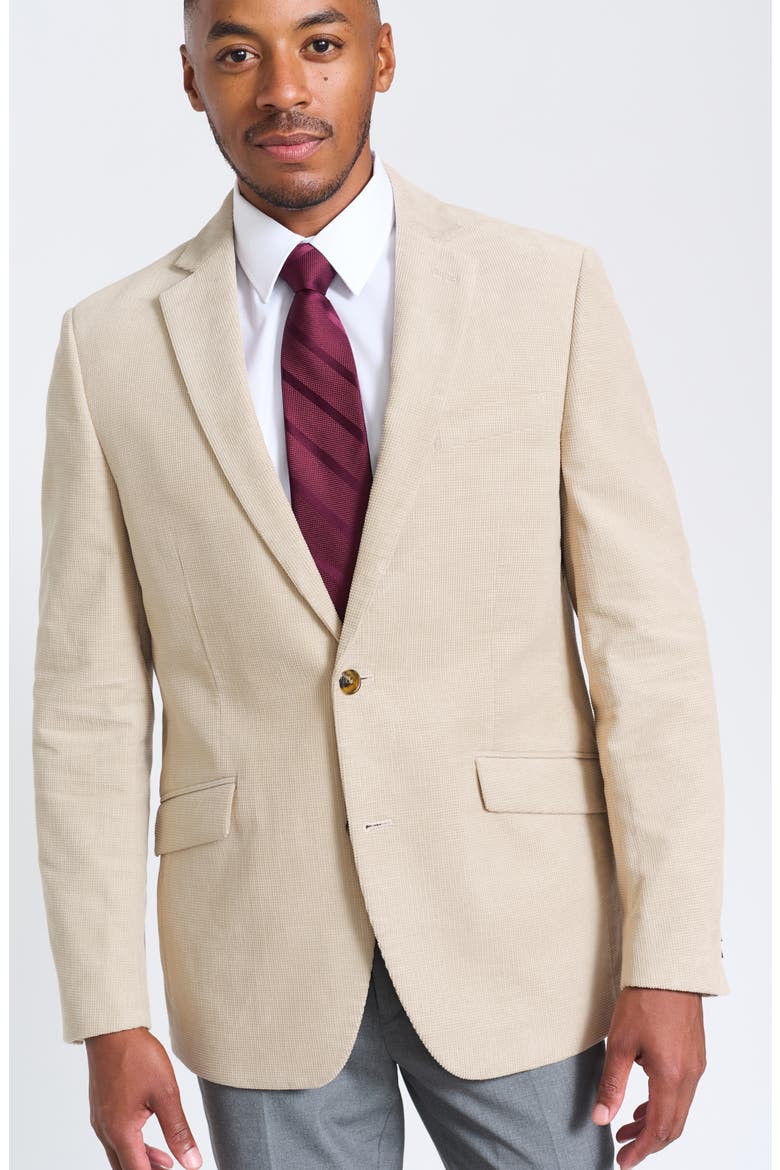 Tan Waffle Corduroy Blazer, Alternate, color, TAN