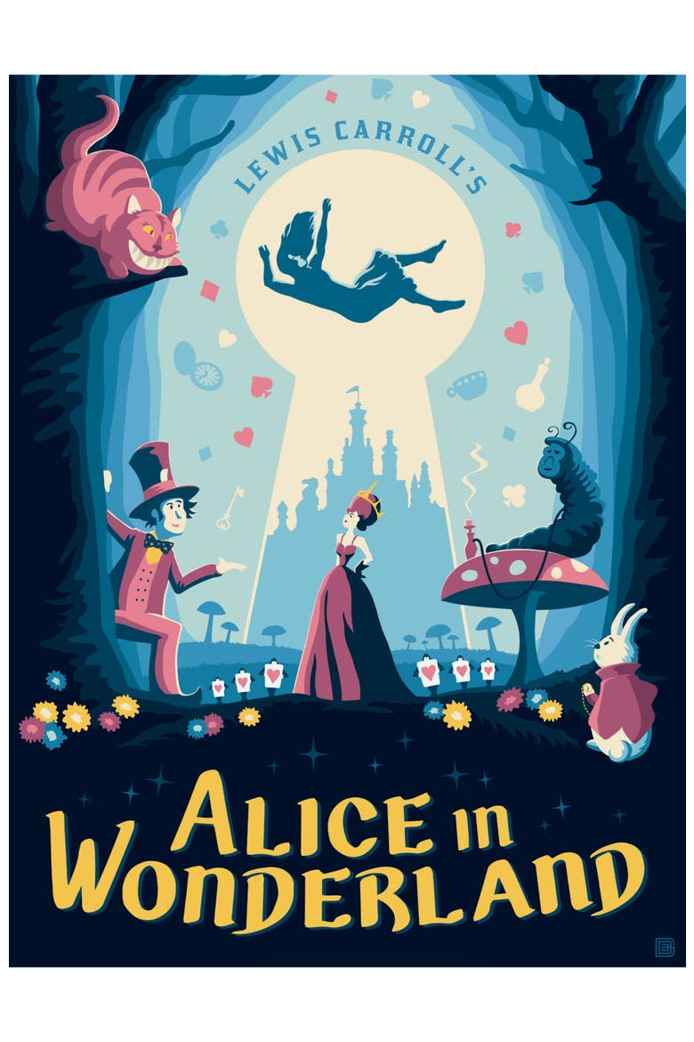 Alice in Wonderland 300 Piece Puzzle, Alternate, color, Multicolor