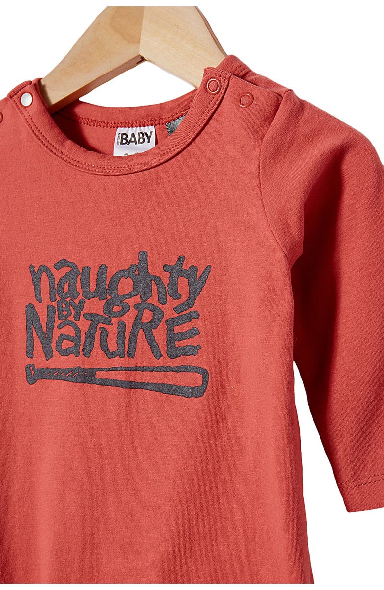 Cotton On The Long Sleeve Snap Romper, Alternate, color,