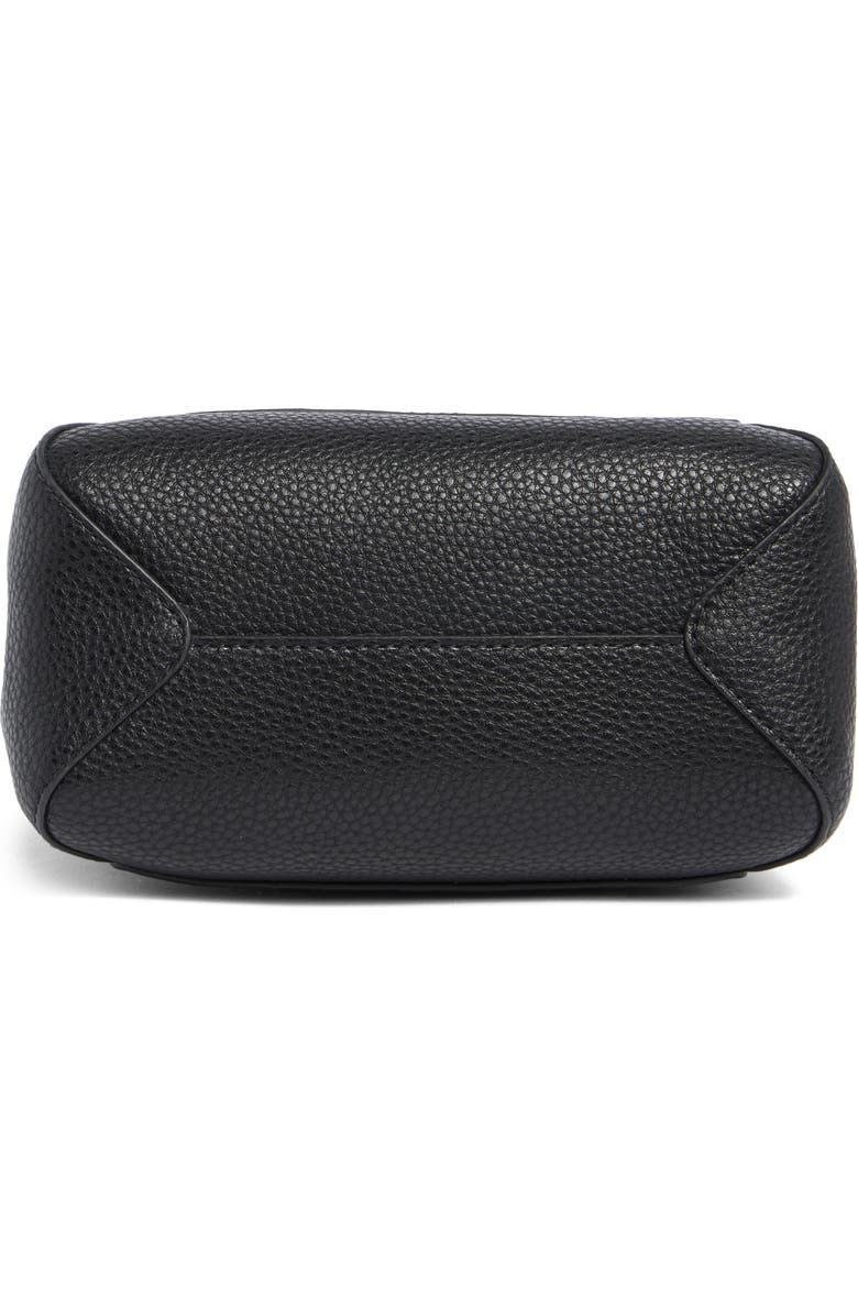 Furla Miagilda Mini Leather Tote, Alternate, color, Nero