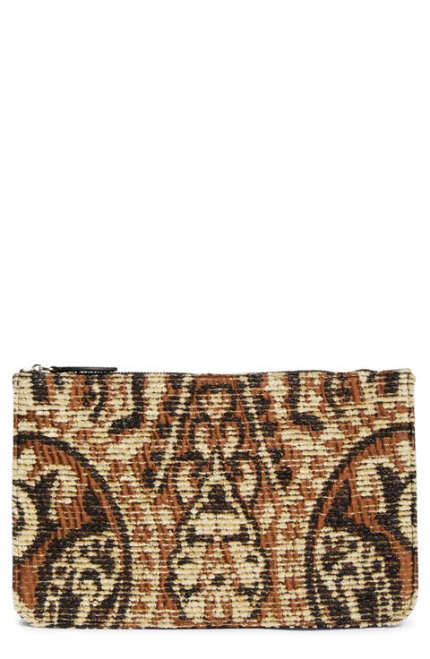 Threefold Paisley Clutch