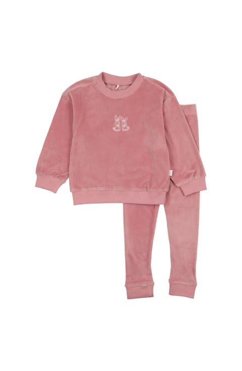 Girls Velour Bunny Set