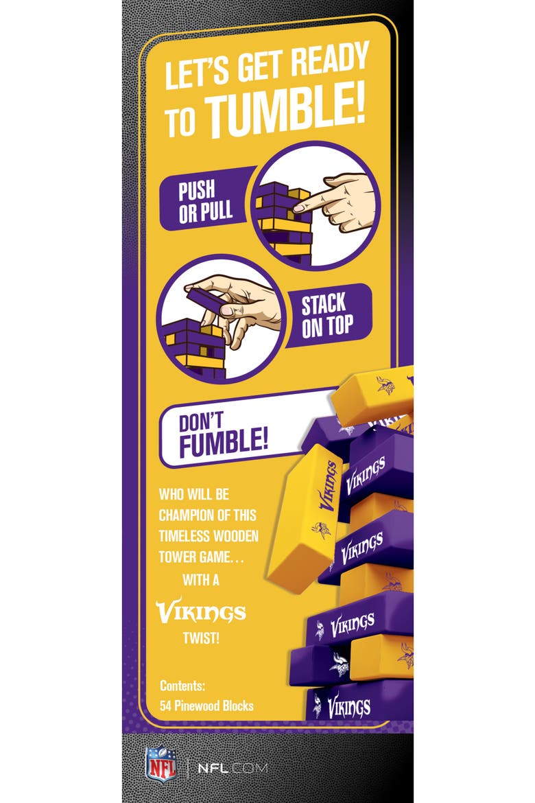 Minnesota Vikings Tumble Tower, Alternate, color, Multicolor