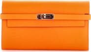 Pre-Owned Hermes Kelly Wallet Verso Epsom Long