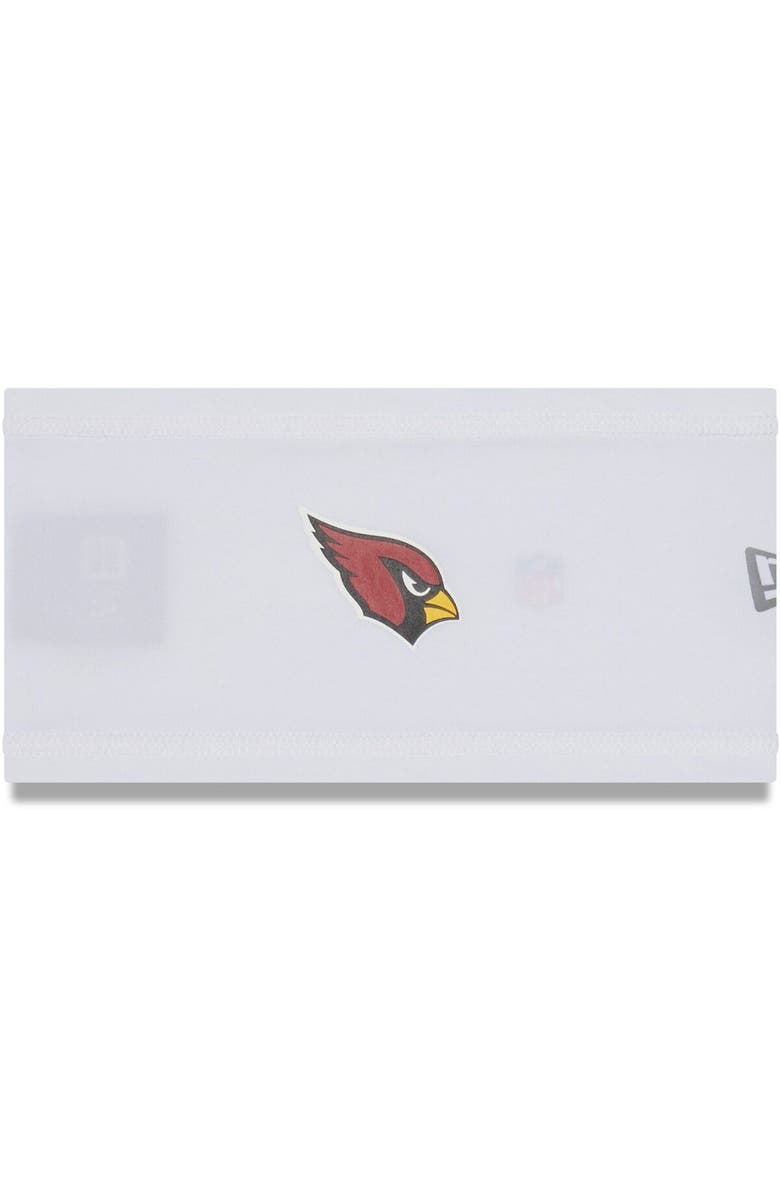 New Era White Arizona Cardinals COOLERA Official Training Camp Headband, Main, color,