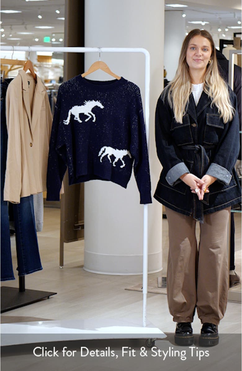 Horse Jacquard Sweater, sales video thumbnail