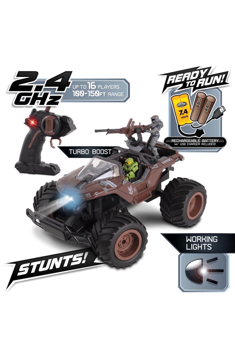 HALO Infinite RC UNSC Warthog "Mud Hog" Vehicle, Alternate, color, Multicolored