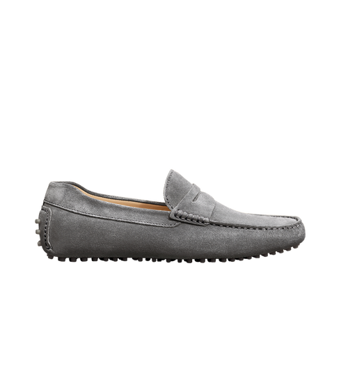 Jack Erwin Parker Suede Casual Driving Loafer in Ash Gray Suede  product